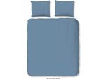 Hip Mako Biancheria Da Letto In Raso 3 Pezzi Copripiumino 240 X 220 Cm Federa 60 X 70 Cm Copripiumino Liscio 0280.20.03 Blu Ghiaccio