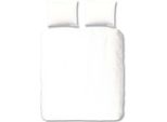 Hip Mako Biancheria Da Letto In Raso 3 Pezzi Copripiumino 200 X 220 Cm Federa 60 X 70 Cm Copripiumino Liscio 0280.00.02 Bianco