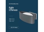 Eglo 98711 Chinoa Led Parete/Soffitto Per Esterni 10W Antracite Bianco Caldo IP54