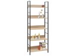 Syfax™ Scaffale Libri 5 Ripiani Rovere 60X27,6X158,5 Legno Multistrato