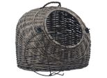 Vidaxl Cestino Per Gatti Grigio 50X42X40 Cm Vimini Naturale