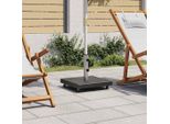 Vidaxl Supporto Per Ombrellone In Granito 30 Kg Quadrato Nero