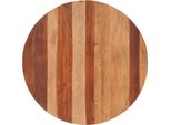 Vidaxl Piano Di Tavolo In Legno Massiccio Di Acacia Rotondo 25-27 Mm 80 Cm