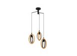 Lampadario Eglo 43463 Basildon E27 3X40 W Nero/Marrone