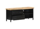 Mobile Tv 90X30X41 Cm Legno Di Mango Grezzo