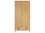 Vidaxl Armadio A 2 Ante Hill 89X50X170 Cm In Legno Di Pino Massiccio