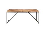 Vidaxl Tavolo Da Pranzo 180X90X76 Cm In Legno Massiccio Di Acacia E Mango