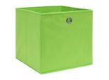 Vidaxl Scatole Portaoggetti 4 Pz. Tessuto Verde 32X32X32 Cm