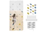 Mamoi® Parete Da Arrampicata In Legno Per Uso Interno Con 16 Prese Da Arrampicata | Set Da Arrampicata Con Pannelli E Prese | Pannello 100% Eco