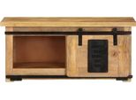 Mobile Tv Vidaxl 90X35X40 Cm In Legno Massiccio Di Mango