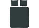 Set Di Biancheria Da Letto Tinta Unita Good Morning 240X200/220 Cm Verde Scuro