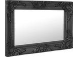 Vidaxl Specchio Da Parete In Stile Barocco 60X40 Cm Nero