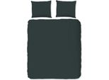 Set Di Biancheria Da Letto Tinta Unita Good Morning 200X200/220 Cm Verde Scuro