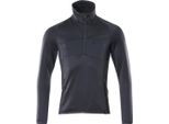 Mascot Pullover In Pile Con Zip Corta Giacca In Micropile Taglia L, Nero-Blu