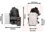 Van Wezel 58013720 Radiatore Dell'olio Motore Per Vw Polo Hatchback (6R1, 6C1) Per Skoda Fabia Ii Hatchback (542) Fabia Ii Combi (545) Roomster (5J) Per Seat