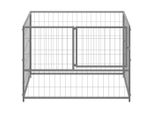 Vidaxl Cuccia Per Cani Argento 100X100X70 Cm In Acciaio
