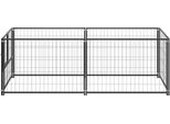 Vidaxl Cuccia Per Cani Nera 200X100X70 Cm In Acciaio
