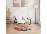 Vidaxl Tappeto Lavabile Patchwork Multicolore φ120 Cm Antiscivolo