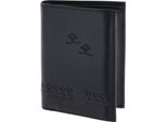 Oxmox Pelle Portafoglio Leather Rfid Protect KombiböRse Jumping Jack Embossed Black Nero