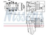 Nissens 91315 Radiatore Olio Motore Per Audi A6 Avant (4G5, 4GD, C7) A6 Berlina (4G2, 4GC, C7)