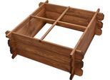 Letto Rialzato Rojaplast Garden 80 X 80 X 24 Cm In Legno