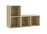 Mobili Tv 2 Pezzi Rovere Sonoma 72X35X36,5 Cm Materiale A Base Di Legno