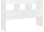 Vidaxl Credenza Bianca Lucida 105X30X70 Cm Materiale A Base Di Legno