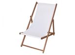 Sdraio Da Giardino Rojaplast Bahama In Legno Bianco