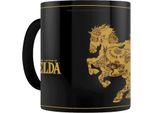 The Legend Of Zelda - Tazza Con Mappa Che Cambia Colore PM982 (Taglia Unica) (Nero/Oro)