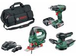 Bosch 06039A310W Bosch Psr 1800 Li-2 + Pst 18 Li + Advancedorbit 18 Akku-Maschinen-Set 18,0 V, Mit 2 Akkus