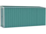 Vidaxl Capannone Verde 118X382X178 Cm Acciaio Zincato