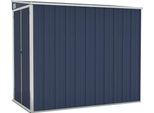 Vidaxl Capanno Attaccato Antracite 118X194X178 Cm Acciaio Zincato