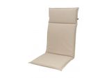 Cuscino Per Sedia Da Giardino Con Schienale Alto 119 X 48 X 5 Cm Doppler Hit Uni 9820 Beige