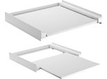 Telaio Di Collegamento Universale Telaio Di Installazione Intermedio Con Ripiano Estraibile Per Lavatrici O Asciugatrici 60X53 Cm Fino A 60 Kg