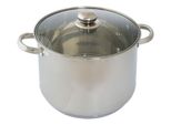 Deski Pentola Grande In Acciaio Inox Da 10 Litri Con Coperchio In Vetro Pentola Di Cottura
