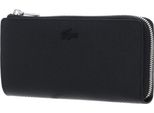 Lacoste Pelle Portafoglio Chantaco Classics Slim Zip Wallet Noir Nero