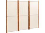 Divisorio 3 Pezzi Bianco Crema 210X180 Cm