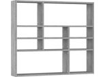 Vidaxl Scaffale A Muro Grigio Sonoma 90X16X78 Cm Materiale A Base Di Legno