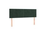 Vidaxl Testiere 2 Pz. Velluto Verde Scuro 72X5X78/88 Cm