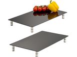 Piastra Di Copertura Per Piano Cottura Bremermann, Set Di 2, Vetro Di Sicurezza, Circa 30 X 6 X 52 Cm