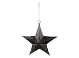 Ciondolo Decorativo Clayre & Eef Star 25X27 Cm Ferro Nero