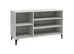 Vidaxl Portascarpe Grigio Cemento 102X36X60 Cm Materiale A Base Di Legno