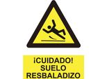 Cartello Di Pericolo "Attenzione Pavimento Scivoloso"" (Pvc 0,7Mm) 30X40Cm"
