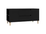 Mobile Tv Nero 102X44,5X50 Cm Materiale In Legno