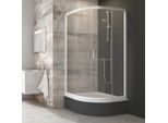Cabina Doccia Ravak Blix BLCP4-80 Sabina Bianco 175 Cm Doppia Porta 3B240140Z1