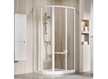 Cabina Doccia Ravak SKCP4-90 195 Doppia Porta Bianco+Trasparente 3117O102Z1