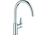 Miscelatore Monocomando Grohe Per Lavello Gamma Girevole 360° Bocca Alta Cromo 30529001 Senza Tempo