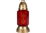 Nohel Garden Cemetery Lampada Cross Ratolest Vetro 200G D11X25Cm