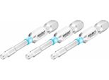 Bit 2204NSLG-3/3 ∙ 1/4 Di Pollice (6,3 Mm) Esagono Pieno ∙ Profilo Esagonale Interno ∙ 3 Pezzi ∙ Sw 3 Mm