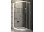 Cabina Doccia Ravak Blix BLCP4-90 Bianco+Doppie Porte Trasparenti 3B270100Z1